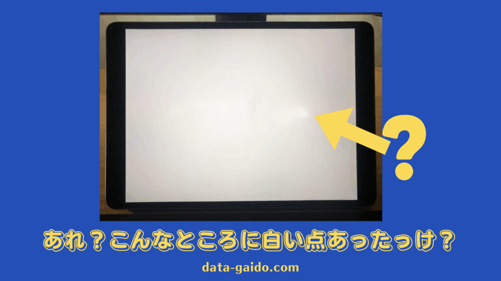 【2025年最新】iPad画面の白い点（ホワイトスポット）を自力で消す方法と原因を徹底解説