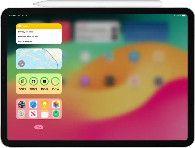 iPad Apple Pencil バッテリー残量を確認
